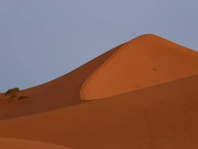 Sunrise over the Erg Chebbi dunes at Merzouga